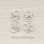 PD.765 // Multi Small Links Linked Pendant, 2 Pc