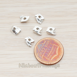 PD.770 // Shaped Nugget Metal Bead, 8 Pc