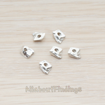 PD.770 // Shaped Nugget Metal Bead, 8 Pc