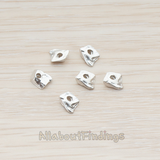 PD.770 // Shaped Nugget Metal Bead, 8 Pc