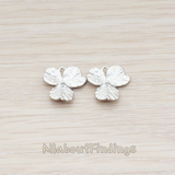PD.771-02 // Three Petal Flower Connector Pendant, 2 Pc