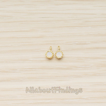 PD.780 // Cubic Zirconia Textured Framed Charm Pendant, 2 Pc