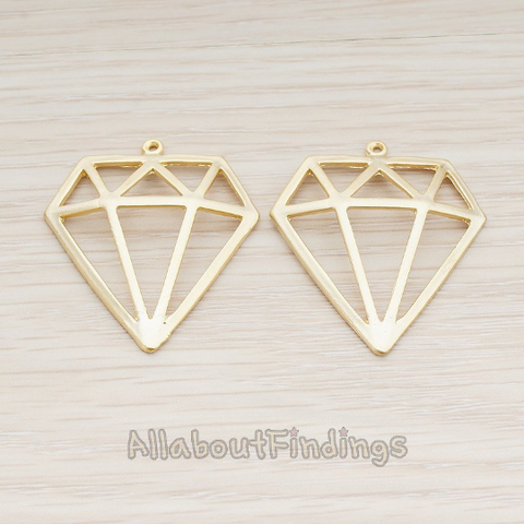 PD.784 // Large Diamond Pendant, 2 Pc