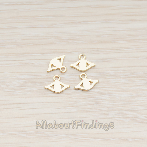 PD.858 // Small Eye Charm Pendant, 2 Pc
