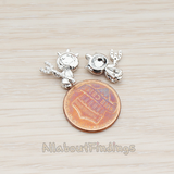 PD.859 // Cubic Zirconia Setting Little Cute Devil Charm Pendant, 1 Pc