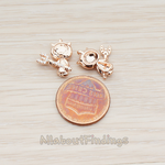 PD.859 // Cubic Zirconia Setting Little Cute Devil Charm Pendant, 1 Pc