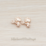 PD.859 // Cubic Zirconia Setting Little Cute Devil Charm Pendant, 1 Pc