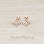 PD.863 // Clear Crystal Cubic Zirconia Setting Bee Pendant, 1 Pc