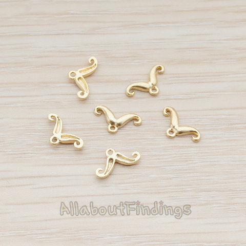 PD.864 // Mustache Charm Pendant, 2 Pc