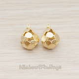 PD.871 // Connected Multi Disk Teardrop Pendant, 2 Pc