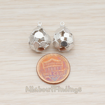 PD.871 // Connected Multi Disk Teardrop Pendant, 2 Pc