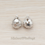 PD.871 // Connected Multi Disk Teardrop Pendant, 2 Pc