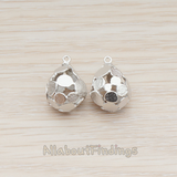PD.871 // Connected Multi Disk Teardrop Pendant, 2 Pc