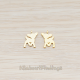 PD.872 // Plain Bambi Pendant, 2 Pc