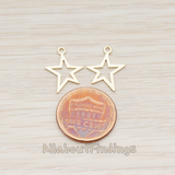 PD.876 // Funky Star Pendant, 2 Pc