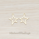 PD.876 // Funky Star Pendant, 2 Pc
