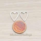PD.879 // Heart Link Pendant, 2 Pc