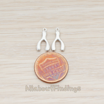 PD.886 // Brushed Tiny Wishbon Pendant, 2 Pc