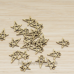 PD.889 // Drawing Star Pendant, 2 Pc