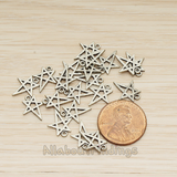 PD.889 // Drawing Star Pendant, 2 Pc