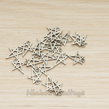PD.889 // Drawing Star Pendant, 2 Pc