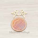 PD.889 // Drawing Star Pendant, 2 Pc