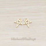PD.889 // Drawing Star Pendant, 2 Pc