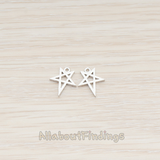 PD.889 // Drawing Star Pendant, 2 Pc