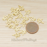 PD.889 // Drawing Star Pendant, 2 Pc