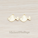 PD.892 // Cubic Zirconia Eye Tropical Fish Pendant, 2 Pc