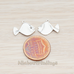 PD.892 // Cubic Zirconia Eye Tropical Fish Pendant, 2 Pc