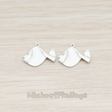 PD.892 // Cubic Zirconia Eye Tropical Fish Pendant, 2 Pc