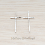 PD.899 // Textured Long Cross Pendant, 2 Pc