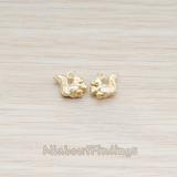 PD.909 // Mini Chipmunk Charm Pendant, 2 Pc