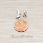 PD.910 // Sitting Bunny Rabbit Pendant, 2 Pc