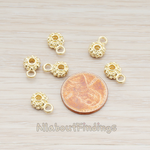 PD.914 // Flower Cookie Charm Pendant, 2 Pc