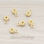PD.914 // Flower Cookie Charm Pendant, 2 Pc