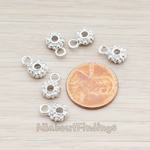 PD.914 // Flower Cookie Charm Pendant, 2 Pc