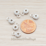 PD.914 // Flower Cookie Charm Pendant, 2 Pc