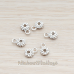 PD.914 // Flower Cookie Charm Pendant, 2 Pc