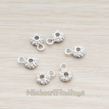PD.914 // Flower Cookie Charm Pendant, 2 Pc