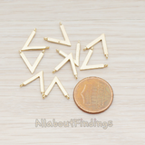 PD.919 // V Shaped Connetor Pendant, 2 Pc