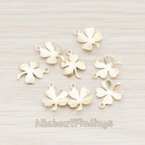 PD.923 // Four Leaf Clover Pendant, 2 Pc