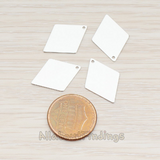 PD.924-01 // Small Diamond Shaped Pendant, 2 Pc