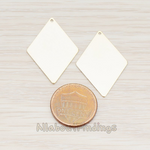 PD.924-02 // Large Diamond Shaped Pendant, 2 Pc
