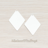 PD.924-02 // Large Diamond Shaped Pendant, 2 Pc