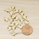 PD.926 // Flat Sparrow Bird Pendant, 2 Pc