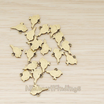 PD.926 // Flat Sparrow Bird Pendant, 2 Pc