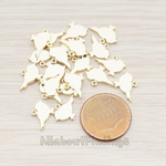 PD.926 // Flat Sparrow Bird Pendant, 2 Pc