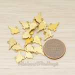 PD.926 // Flat Sparrow Bird Pendant, 2 Pc
